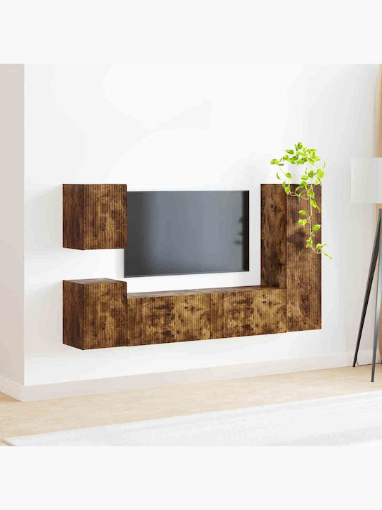 Living Room TV Unit Smoked Oak L30xW31xH100cm