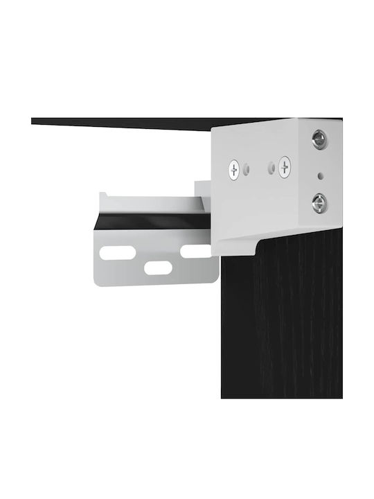 Wohnzimmer TV-Einheit Black mit Beleuchtung L100xB30xH30cm