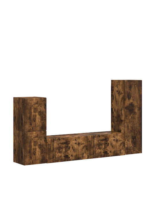 Living Room TV Unit Smoked Oak L30xW31xH100cm