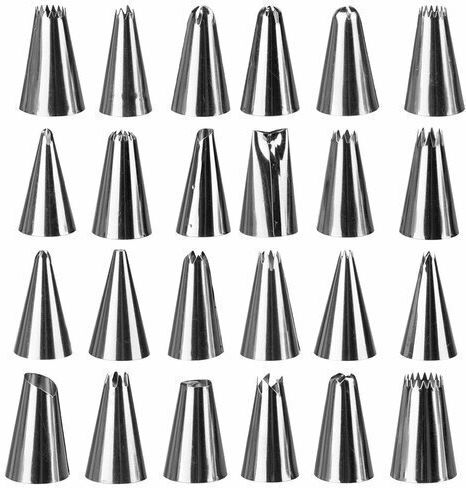 Metallic Pastry Bags Set 24 Pieces