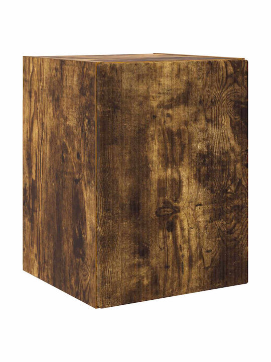 Living Room TV Unit Smoked Oak L30xW31xH100cm