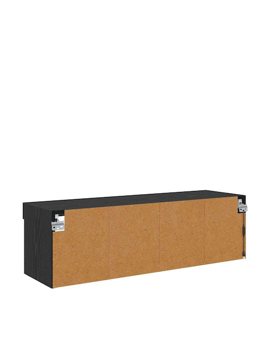 Wohnzimmer TV-Einheit Black mit Beleuchtung L100xB30xH30cm