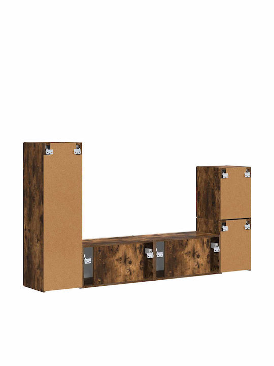 Living Room TV Unit Smoked Oak L30xW31xH100cm