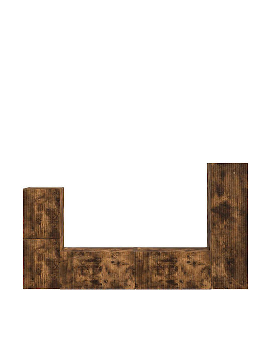 Living Room TV Unit Smoked Oak L30xW31xH100cm