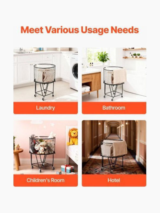 Vevor Laundry Basket Metallic White
