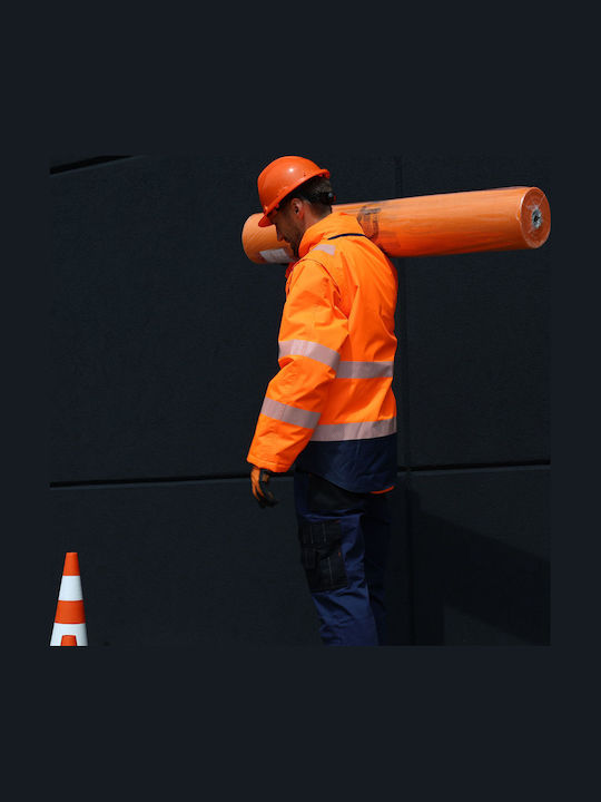 Lacuna Work Jacket Reflective with Fleece Lining Orange