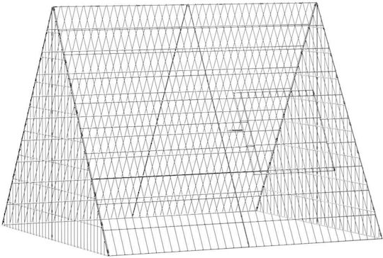 vidaXL 3394436 Galvanized Steel Cage for Birds 110x100x85cm