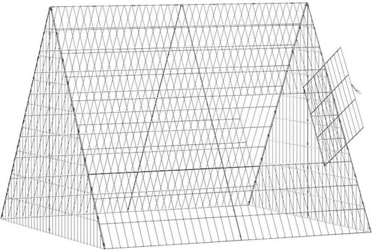 vidaXL 3394436 Galvanized Steel Cage for Birds 110x100x85cm
