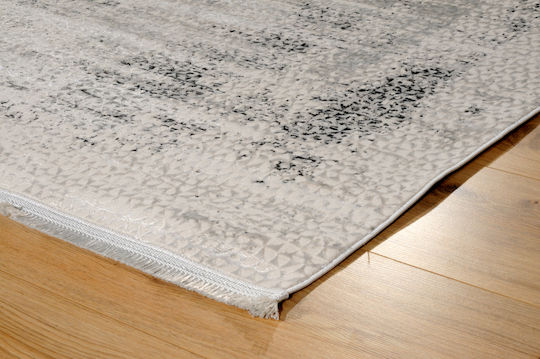Tzikas Carpets Kandy Set Klassiker Schlafzimmer-Teppichsets Synthetisch,Polyester/Cotton/Leather Grey 211-0-355-74728-095 3Stück