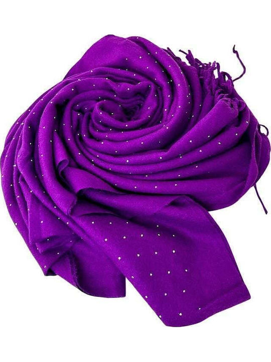 Fular pentru femei din lână Violet