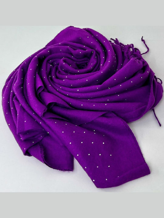 Fular pentru femei din lână Violet