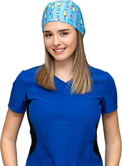 Alezi Unisex Σκουφάκι Χειρουργείου Πολύχρωμο από Βαμβάκι και Πολυεστέρα