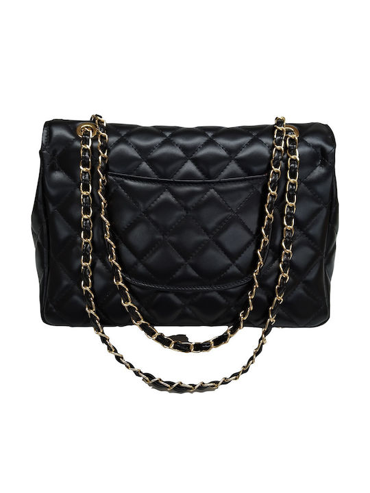 Leather Women's Bag Shoulder Black