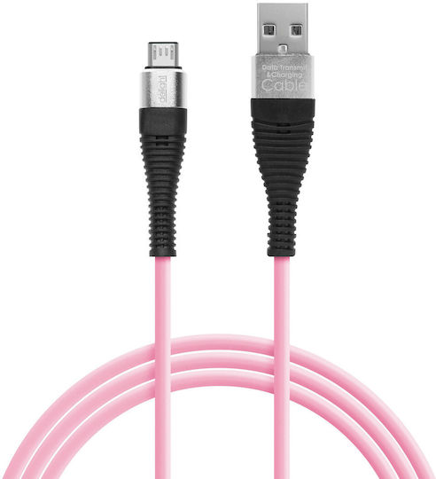 Delight Cablu De Date Micro USB Cu Înveliș Din Silicon 4 Culori 1 M