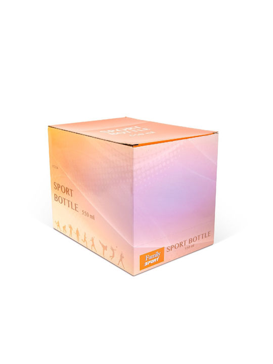Wasserflasche Kunststoff 550ml Transparent