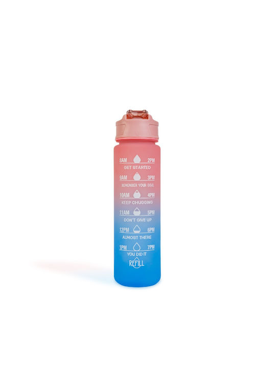 Water Bottle Plastic Bike 750ml Blue