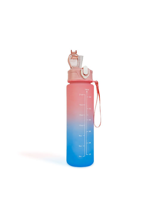 Water Bottle Plastic Bike 750ml Blue