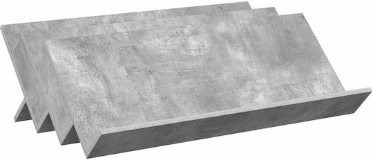 vidaXL Zeitschriftenständer Hölzernes Gray 53x28.5x90cm 1Stück