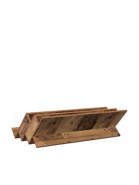 vidaXL Стойка за списания Дърво Кафяв 53x28.5x90бр 1бр