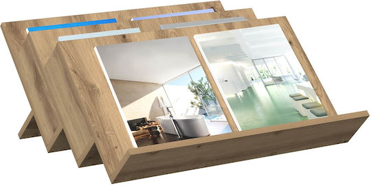 vidaXL Θήκη Περιοδικών Ξύλινη Καφέ 53x28.5x65εκ.