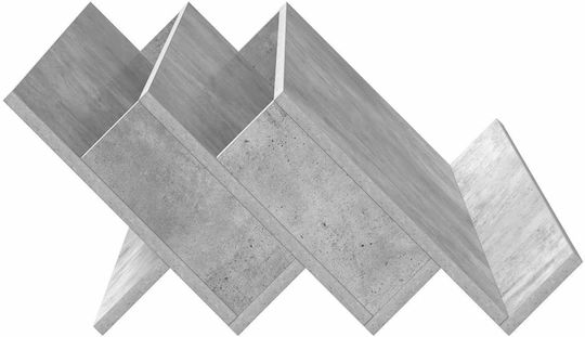 vidaXL Zeitschriftenständer Hölzernes Gray 53x28.5x90cm 1Stück