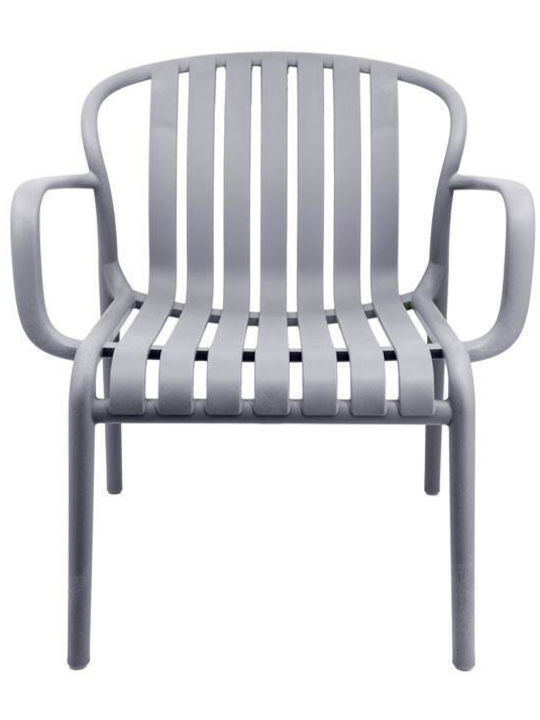 Scaun de exterior Polipropilenă Σκούρο Γκρί 82x60x75cm