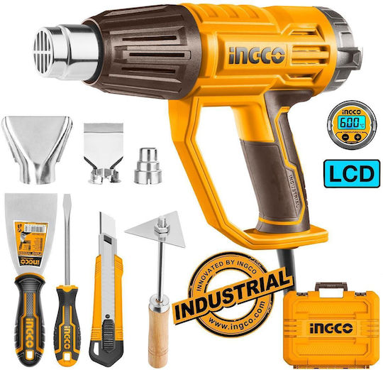 Ingco HG200058E Пистолет за горещ въздух 2000W