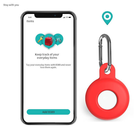 Case Silicone for AirTag in White color