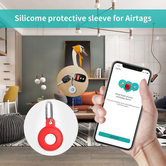 Case Silicone for AirTag in White color