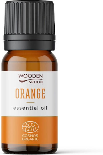 Sweet Orange Essential Oil Citrus Sinensis Organic 10ml Wooden Spoon