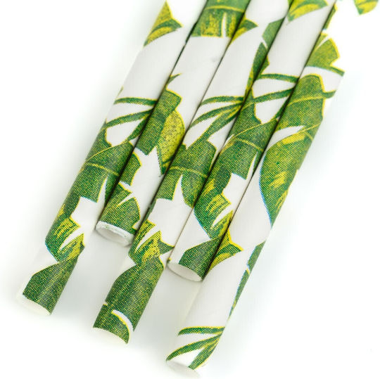 Paper Straws Jungle 197 X 6 Mm 25 Pcs Pack