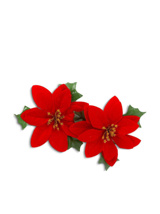 Alista Home Crăciun Decorativ Plastic Floare Lungime 13cm. 2buc