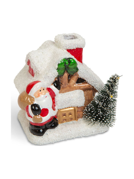 Alista Home Crăciunescă Iluminată Decorativă Scenă Albă 8.5x8x6cm.