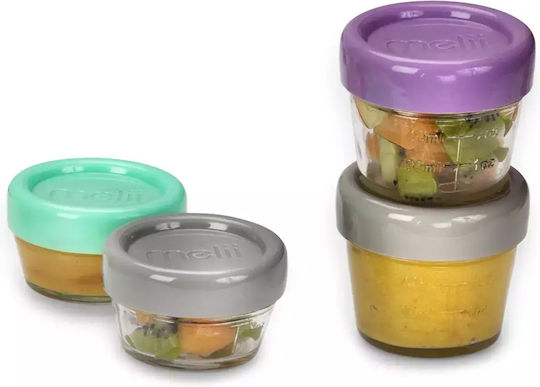 Melii Set de mâncare pentru copii din plastic 0.659lt Multicolor