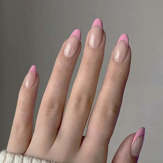Nail Tips French in Pink Color 120pcs FG-166