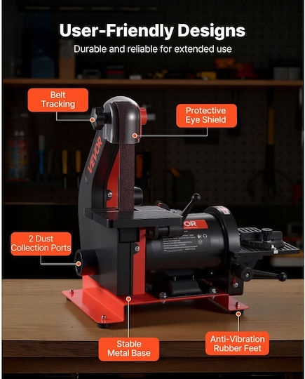 Vevor Belt/Disk Sander 125mm 2980rpm 250W DPSGJZHYPWBX87XUH001V2