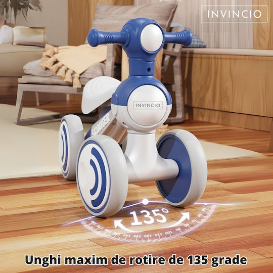 Invincio Проходилка Ride On със Звуци Синя