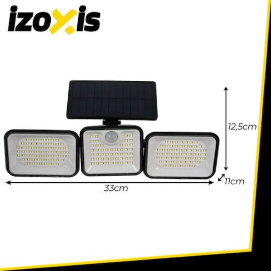 Izoxis Straßen-Solarleuchte 8W mit Bewegungssensor und Fotokontakt IP65 33cmx12.3cmx10.2cmcm