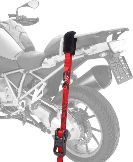 Acebikes Set Motorcycle Tie Down Straps Transport Ratchet Premium Deluxe Pack