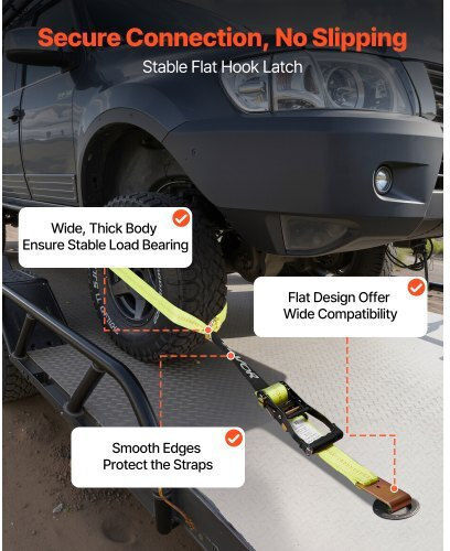 Vevor Car Luggage Strap with Ratchet 8x8cm CLJGTJ2LTXBPN6TE9001V0