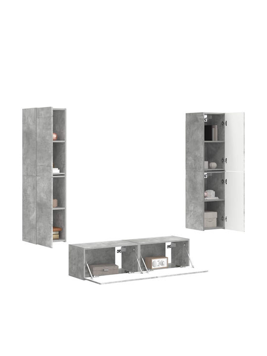 Wohnzimmer TV-Einheit Grey mit Beleuchtung L30xB31xH60cm