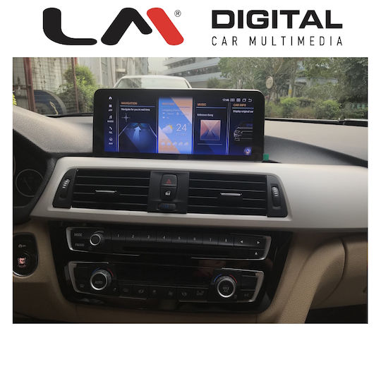 LM Digital Sistem Audio Auto Pentru BMW Serie 3 / F30 / Serie 4 (F32) 2013-2016 (Bluetooth/USB/Wi-Fi/GPS/Apple CarPlay/Android Auto) Cu Ecran Tactil 12.33"