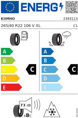 Kumho Ws71 265/40R22 106V XL Χειμερινό Λάστιχο Αυτοκινήτου