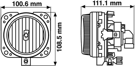 Lampa 12V 55W 11.11cm 2pcs