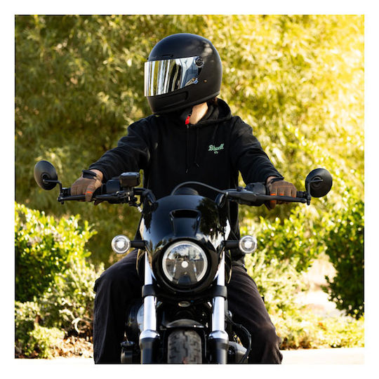 Biltwell Ζελατίνα Φιμέ Καθρέφτης Gringo S Sv 22.06 Shield Chrome Mirror