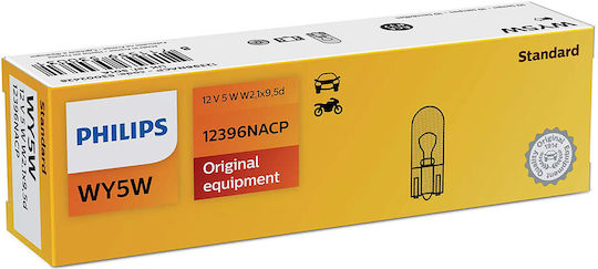 Philips Λάμπα Αυτοκινήτου & Μοτοσυκλέτας Vision W16W / WY5W Πορτοκαλί 12V 5W