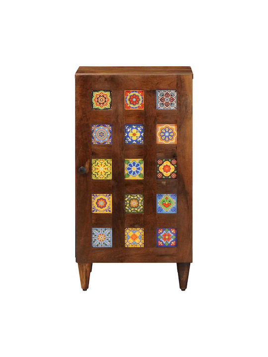 Cabinet de Birou din Lemn Masiv Walnut 40x33.5x75cm