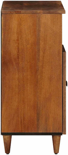 vidaXL Office Storage Cabinet from Solid Wood Walnut 60x33.5x75cm