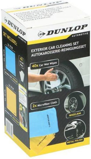 Dunlop Cloths Microfiber Cleaning / Polishing Car 3pcs