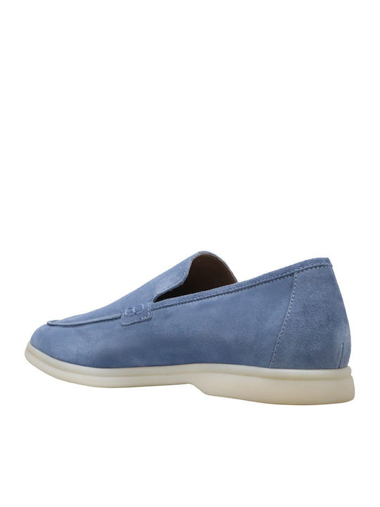 Suede Men's Espadrilles in Blue Color